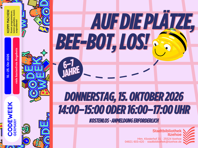 Auf die Plätze, Bee-Bot, los!