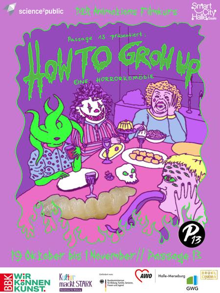 Ferienangebot Animationsworkshop "HOW TO GROW UP" – Eine Horrorkomödie