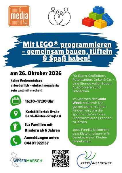 Mit LEGO® programmieren – gemeinsam bauen, tüfteln & Spaß haben!