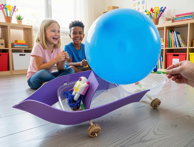 Raketenauto – baue dein eigenes Luftballon-Fahrzeug!
