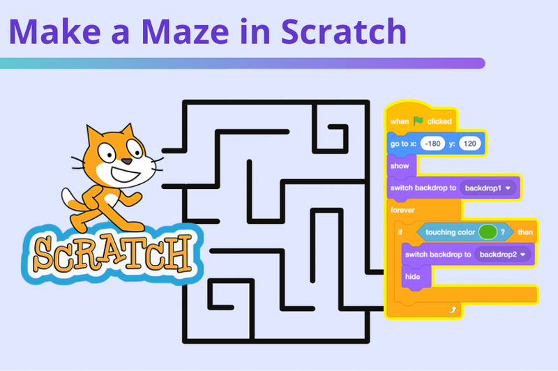 Labyrinth-Spiel programmieren mit Scratch (anfängerfreundlich)