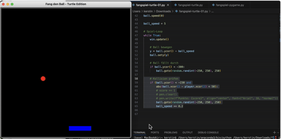 Python für Einsteiger*innen: Programmiere ein Spiel mit uns!