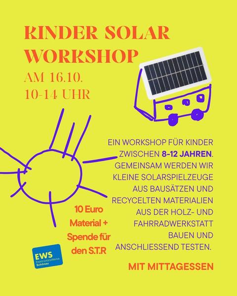 Solar Workshop für Kinder und Jugendliche